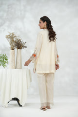 Ivory Appliqué Cutwork Jacket Set